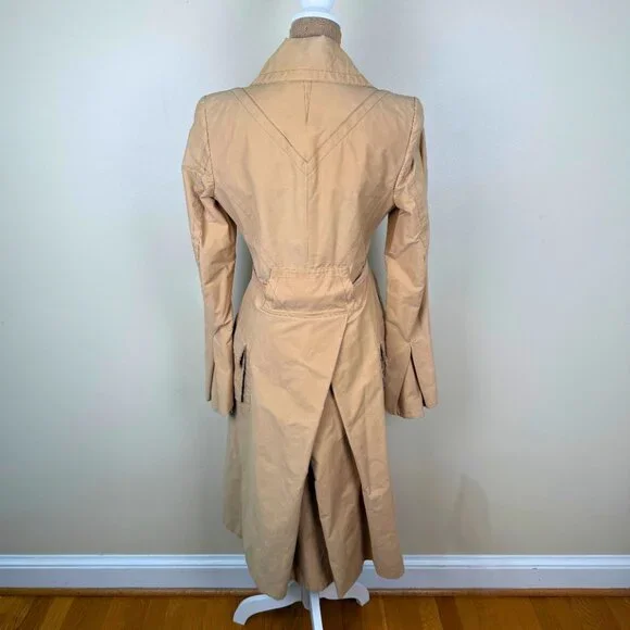 J. LINDEBERG Swedish Designer Trench Coat - Camel/Tan - Size 38 - Timeless Style - Picture 5 of 14